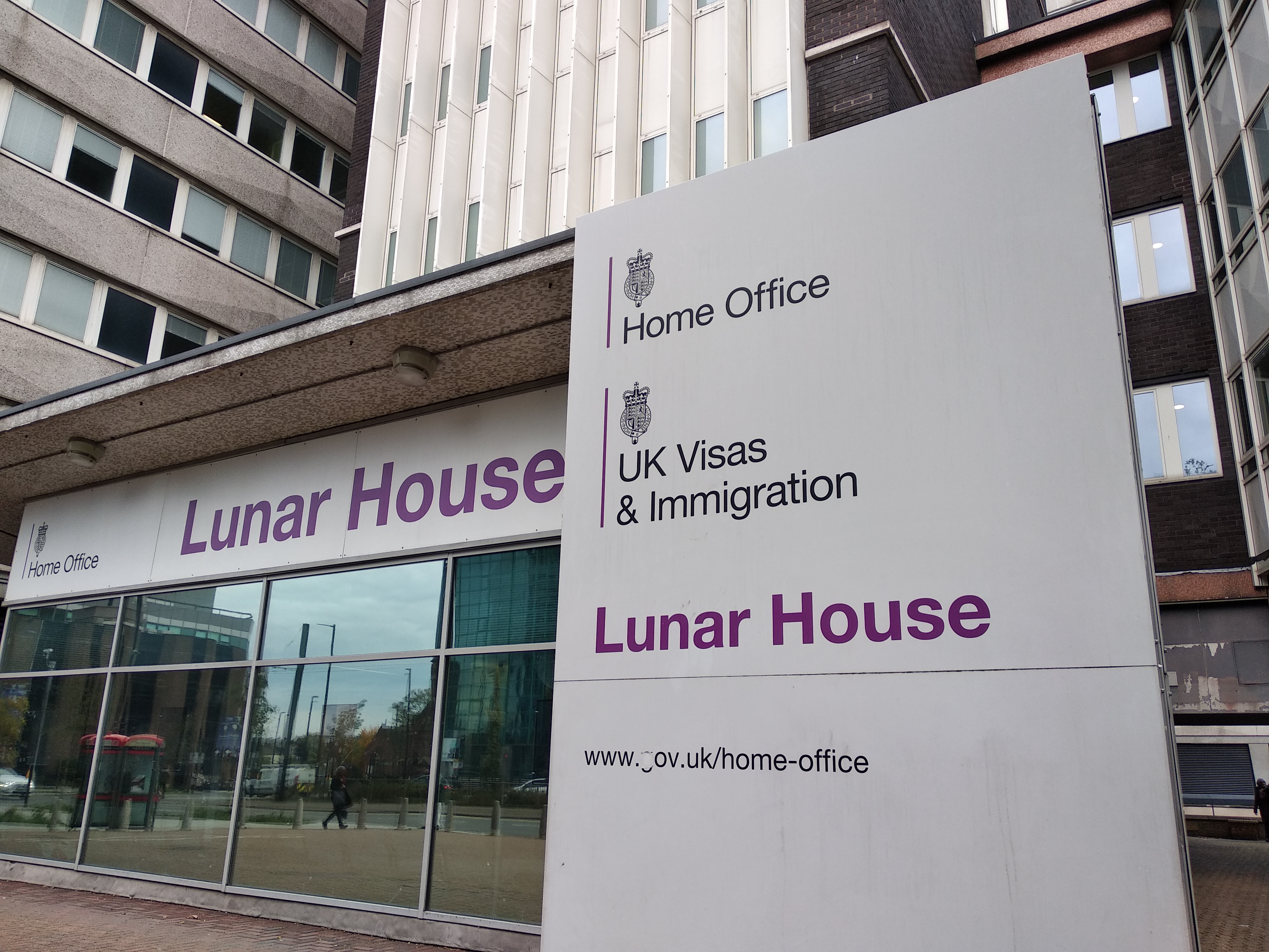 The Home Office's headquarters in Lunar House, Croydon.